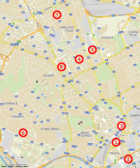 Přehledová mapa Přehledová mapa